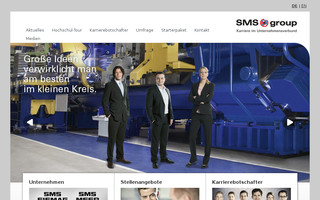 sms-karriere.com website preview
