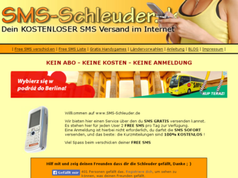 sms-schleuder.de website preview