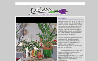 kalbhenn-pflanzen.de website preview