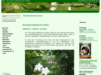 obg.uni-bayreuth.de website preview