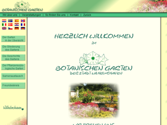 botanischergarten.wilhelmshaven.de website preview