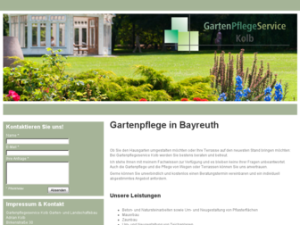 gartenpflege-bayreuth.de website preview