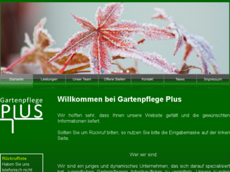 is1.gartenpflege-plus.de website preview