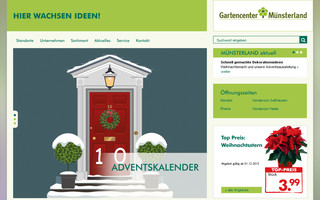 gartencenter-muensterland.de website preview