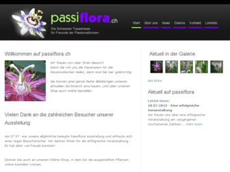 passiflora.ch website preview