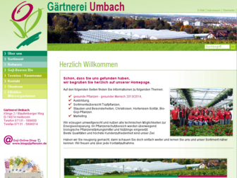 gaertnerei-umbach.de website preview
