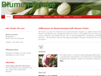 blumen-priebe.de website preview