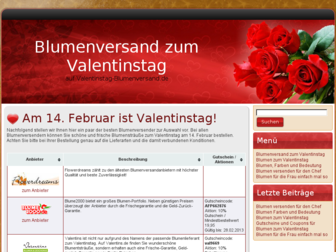 valentinstag-blumenversand.de website preview