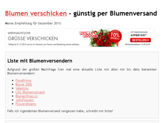 blumenverschicken.org website preview