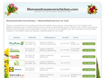 blumenstraussverschicken.com website preview