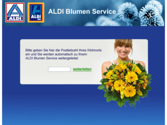 aldi-blumenservice.de website preview