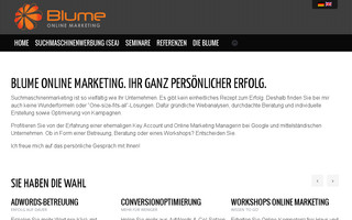 blume-onlinemarketing.de website preview