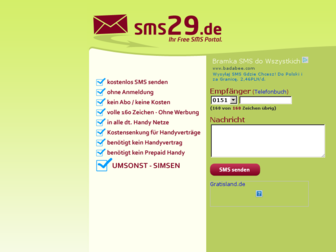 sms29.de website preview