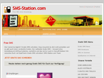 sms-station.com website preview