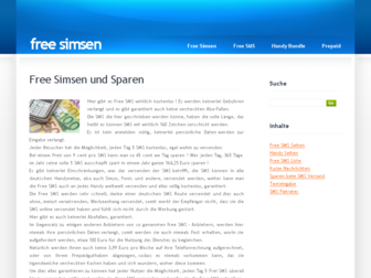 simsen-free.de website preview