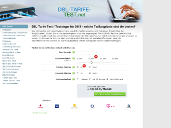 dsl-tarife-test.net website preview