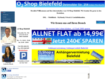 o2-shop-bielefeld.de website preview
