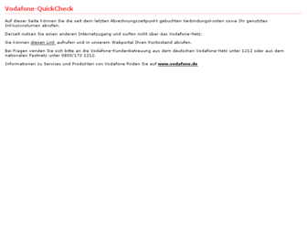 quickcheck.vodafone.de website preview
