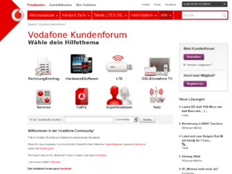 forum.vodafone.de website preview