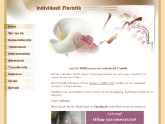 individuell-floristik.de website preview