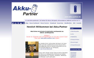 akku-partner.de website preview
