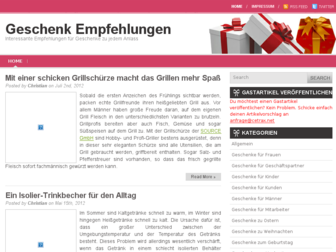 geschenk-empfehlungen.com website preview