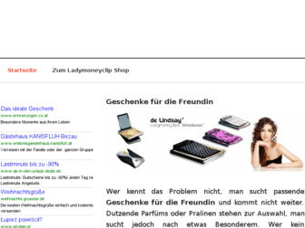geschenke-fuer-freundin.com website preview