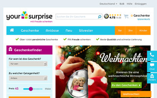 yoursurprise.de website preview