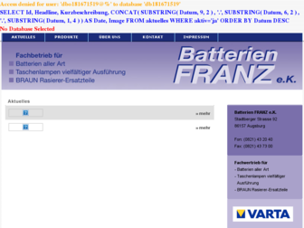 batterien-franz.de website preview