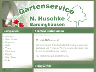 gartenservice-huschke.de website preview