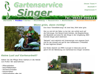 gartenservice-singer.de website preview