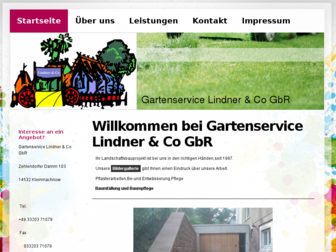 gartenservice-lindner-und-co.de website preview