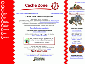 cachezone.de website preview