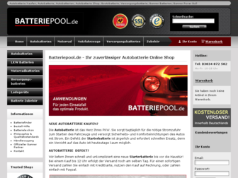 batteriepool.de website preview
