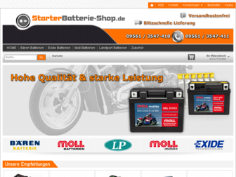 starterbatterie-shop.de website preview