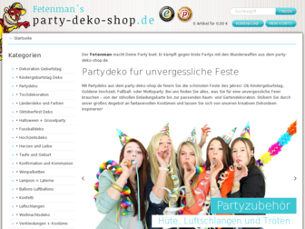 party-deko-shop.de website preview