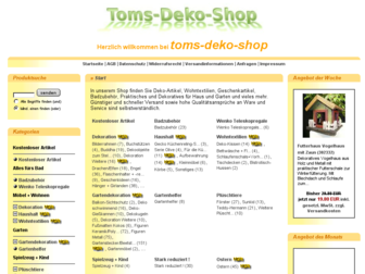 toms-deko-shop.de website preview