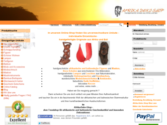 afrika-deko-shop.de website preview