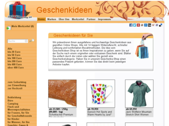geschenkideen-shop.biz website preview
