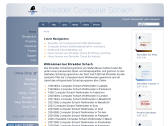 shredderchess.de website preview
