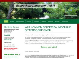 baumschule-dittersdorf.de website preview