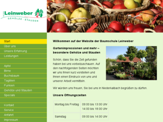 baumschule-leinweber.de website preview