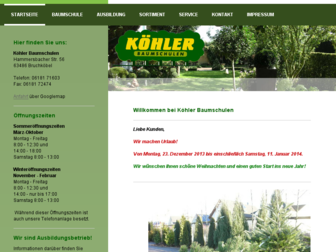 baumschule-koehler.de website preview