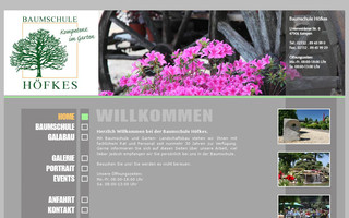 baumschule-hoefkes.de website preview