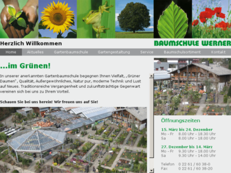 werner-baumschule.de website preview