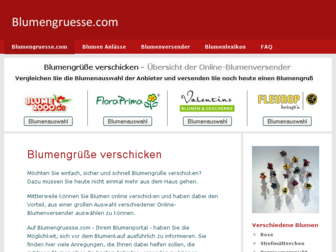 blumengruesse.com website preview