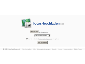 fotos-hochladen.net website preview