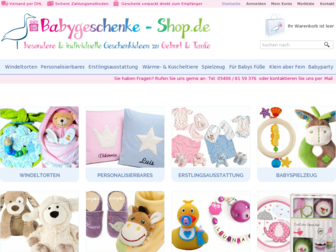 babygeschenke-shop.de website preview