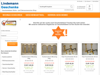 lindemann-geschenke.de website preview