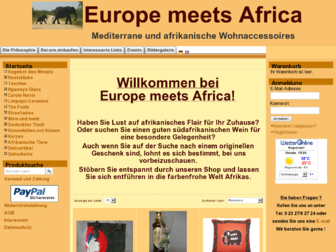 shop-europe-meets-africa.de website preview